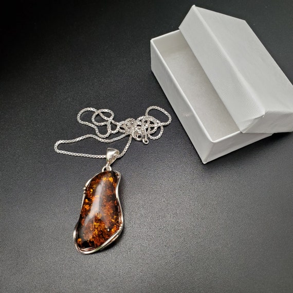 Ciondolo Ambra Farfalla - Pietra Preziosa Con Resina 4x2x5 Cm Per Gioielli Fai Da Te - Foto 4