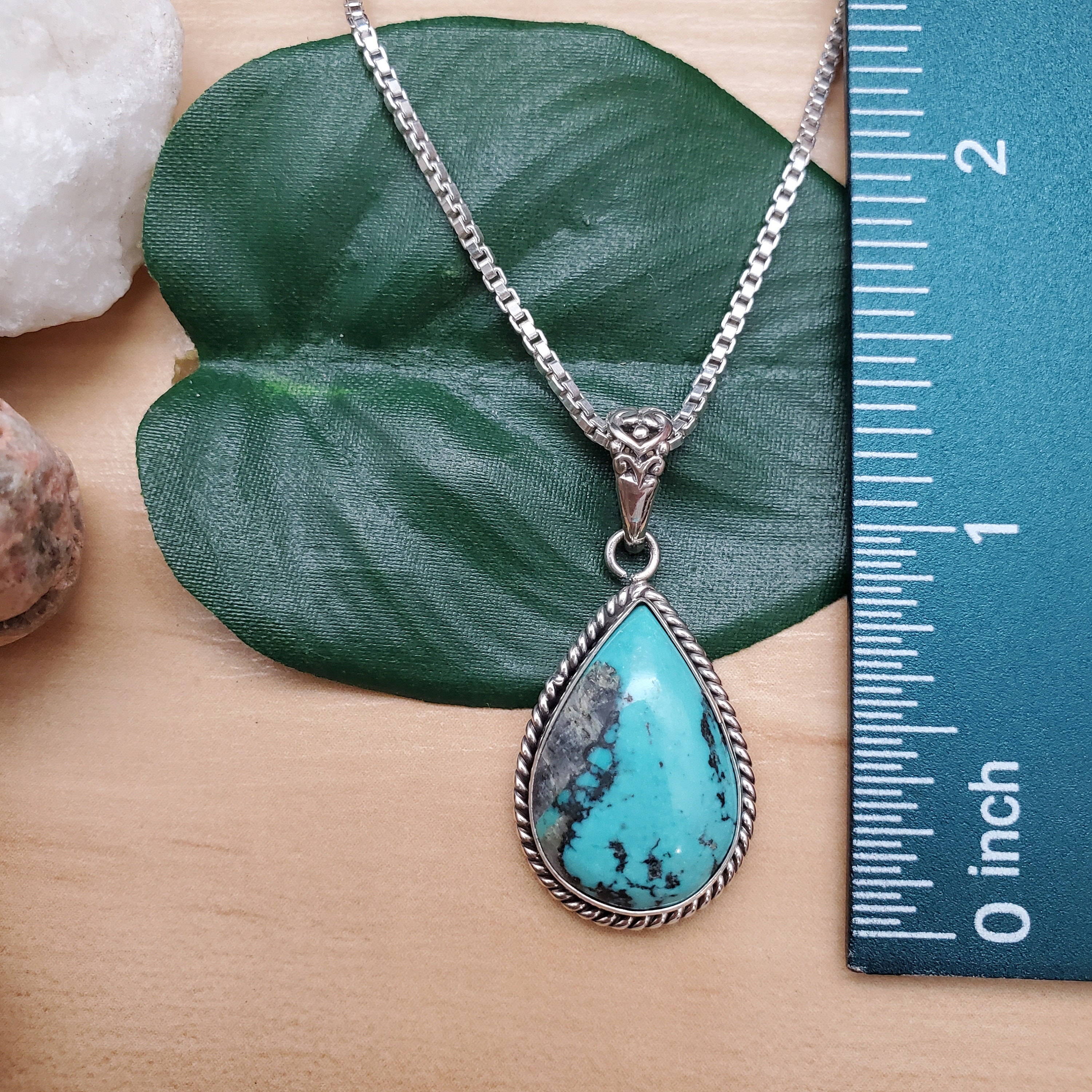 ATS#TQP006 | Handmade Southwest Turquoise Necklace Pendant With
