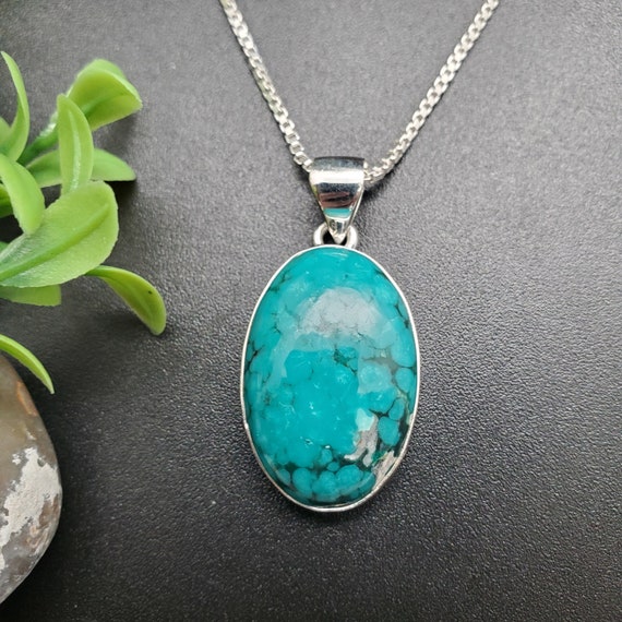 FFD #956 | Handmade Southwest Turquoise Necklace Pendant With