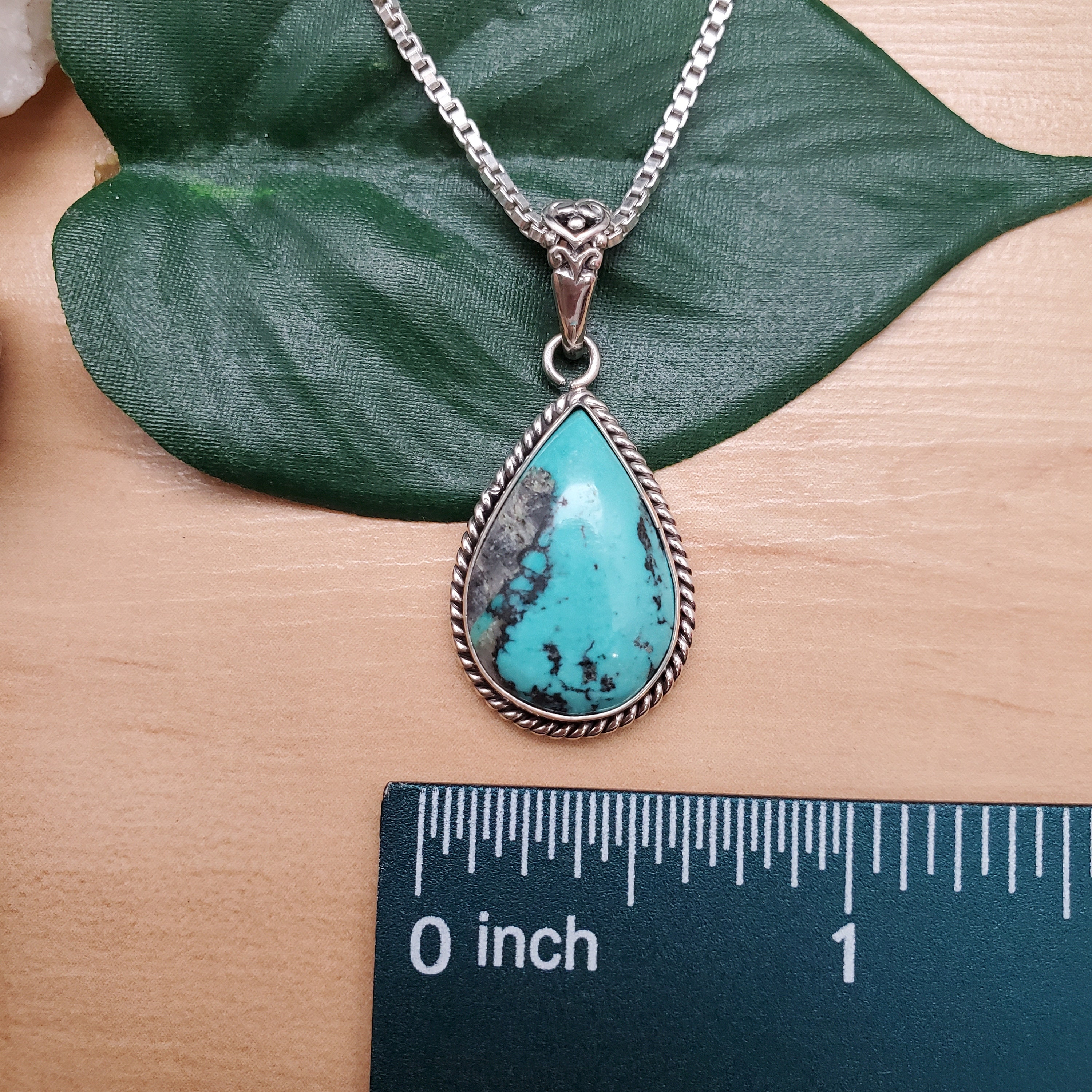 ATS#TQP006 | Handmade Southwest Turquoise Necklace Pendant With