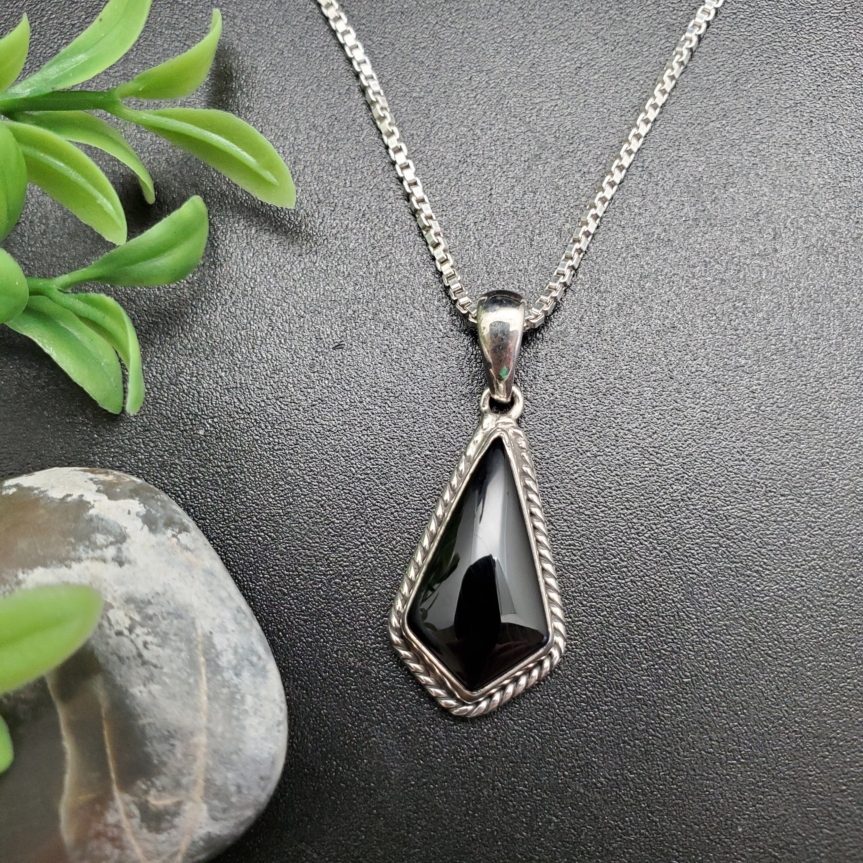 FFD #573 | Handmade Southwest Black Onyx Necklace Pendant
