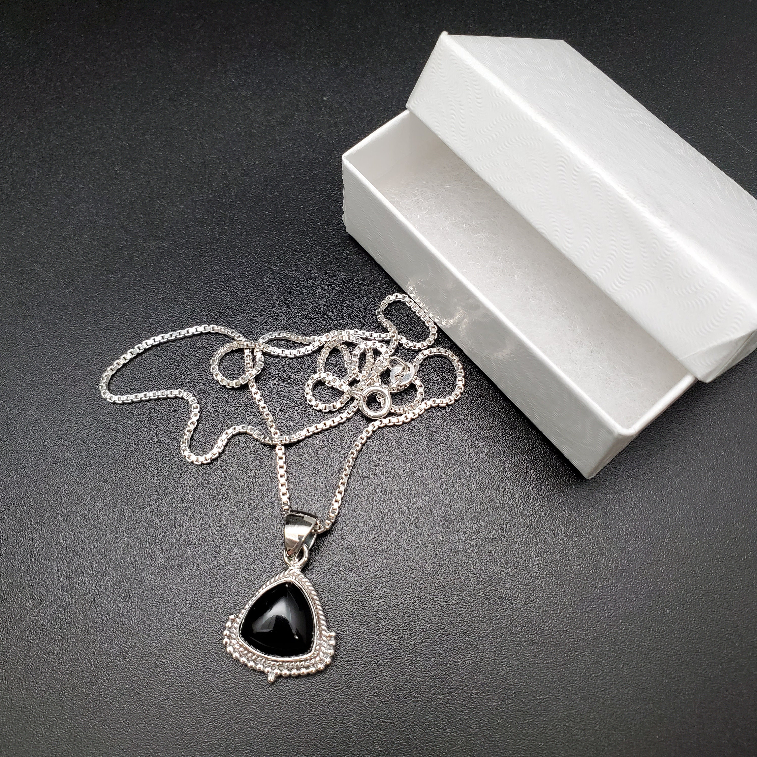 TATIANA☆[Silver925] Star Toggle 6ｍｍ Onyx Necklace Designer fashion, Seoul-fully created | W Concept