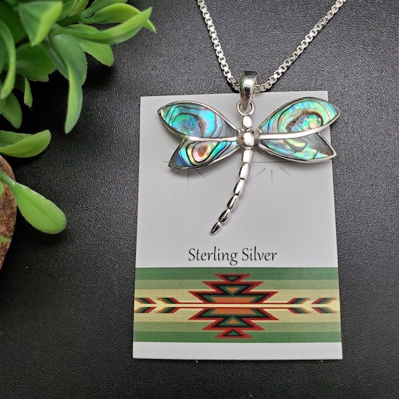 Sterling Silver Dragonfly Abalone Earrings Sterling Silver Dragonfly Abalone Earrings