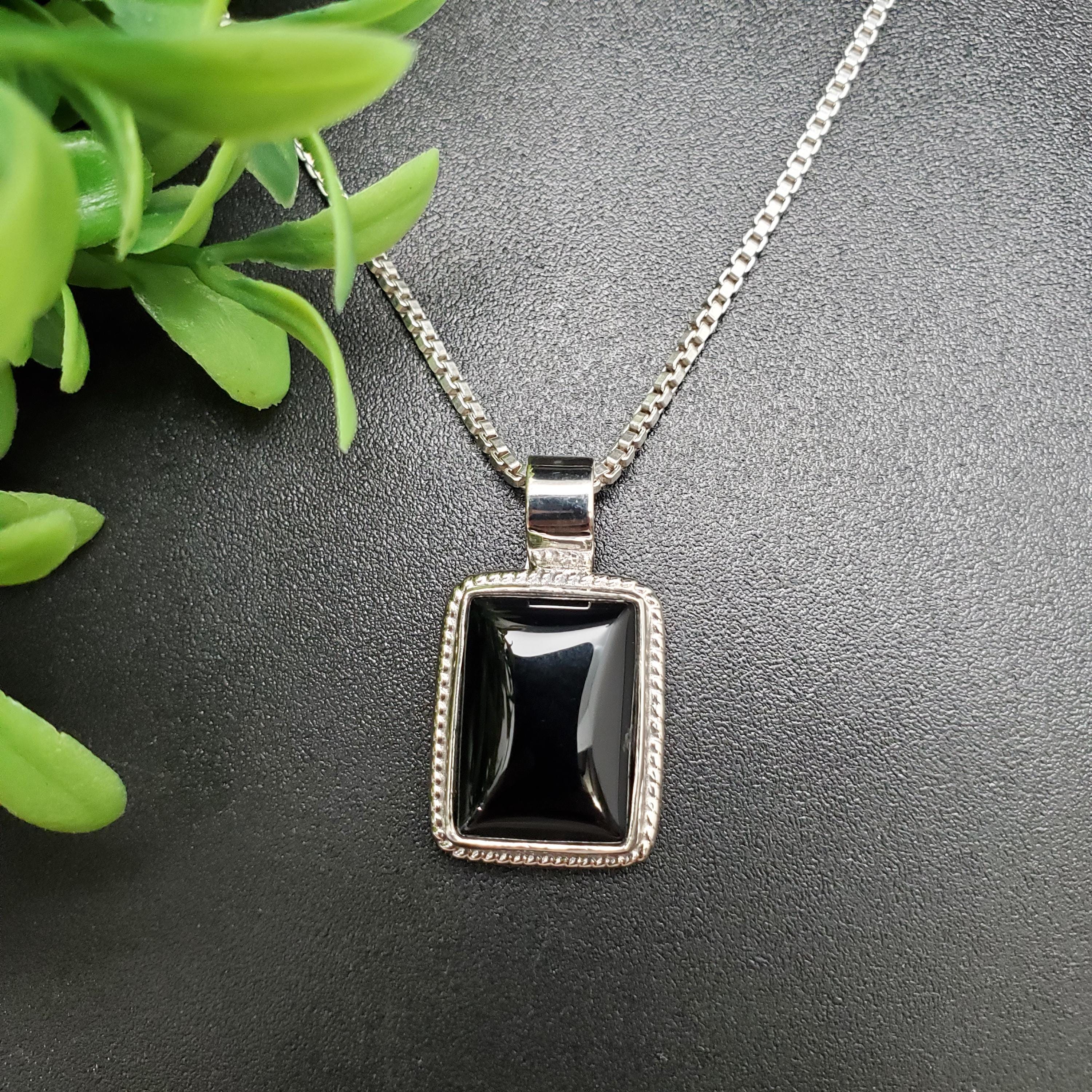 T*Y様 XOLO Rectangle Necklace with Onyx ネ T*Y様 XOLO Rectangle