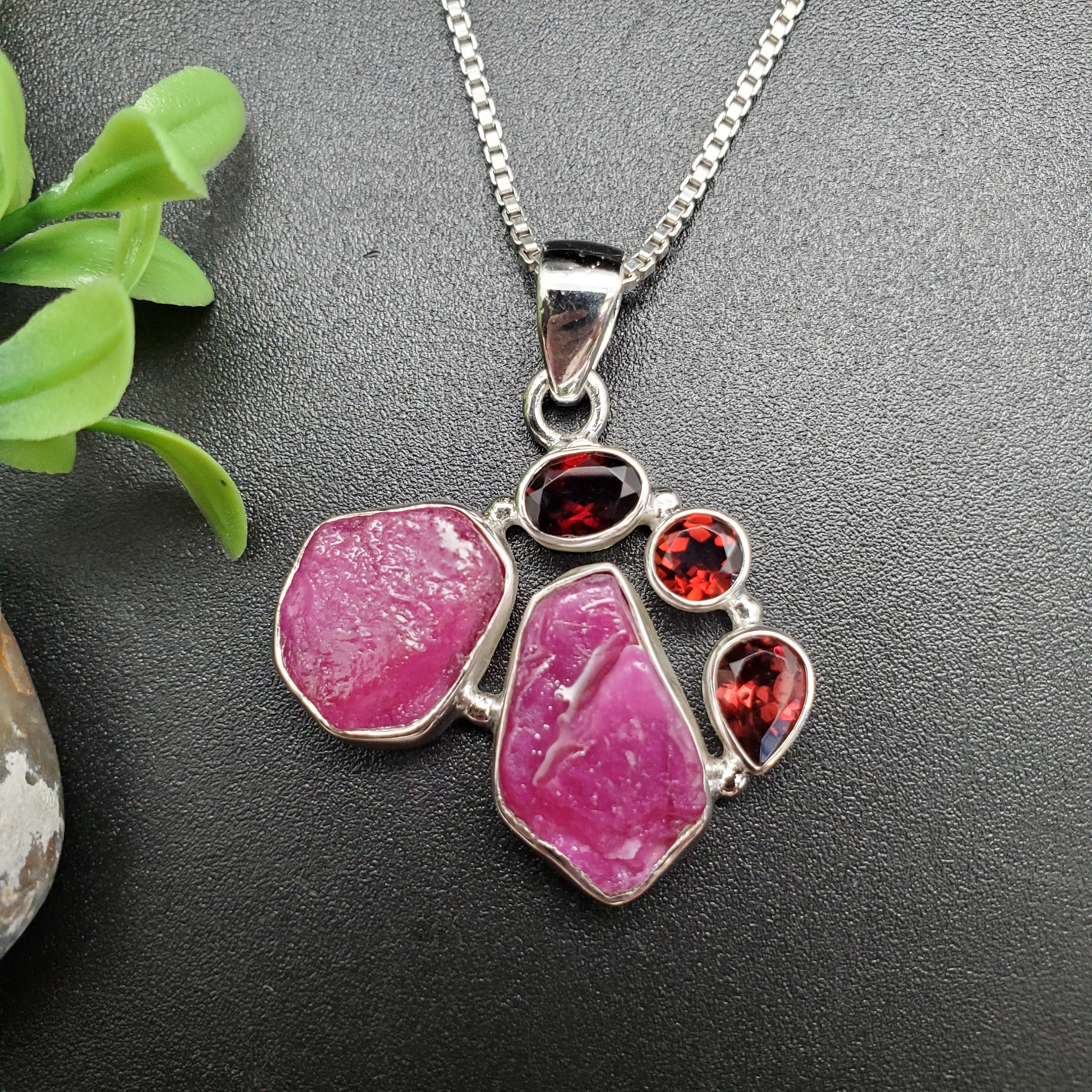 FFD #979 | 原石ネックレスペンダント | スターリングシルバーの原石