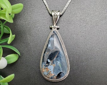 FFD #394-A | Lovely Pietersite Necklace Pendant | Sterling Silver Pietersite Pendant Necklace | Pietersite Sterling Jewelry | Gift For Her