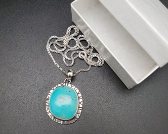 ATS#PD178 | Lovely Number 8 Turquoise Necklace Pendant