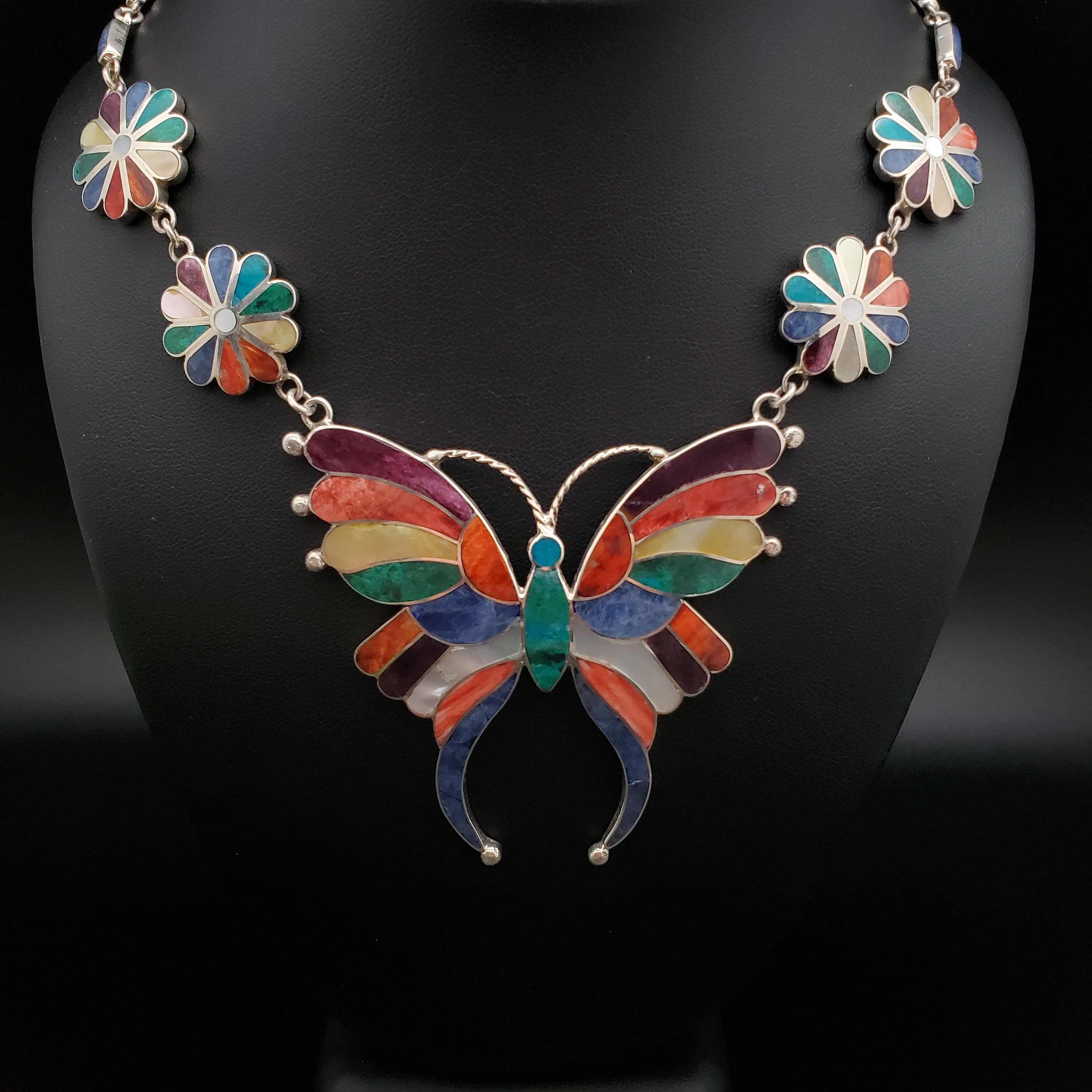 ネックレス・ペンダント Western Flower Link Necklace #8770 IMG_4837-2.jpg?v=1718836325