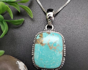 ATSTQP010 Handmade Southwest Turquoise Necklace Pendant With Option of ...