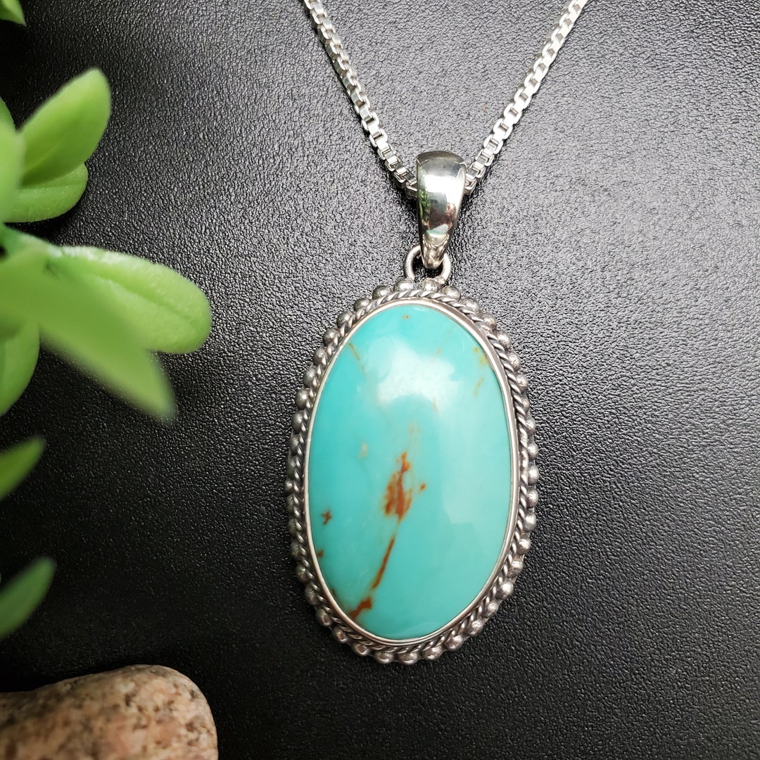 ATS#PD159 | Lovely Number 8 Turquoise Necklace Pendant