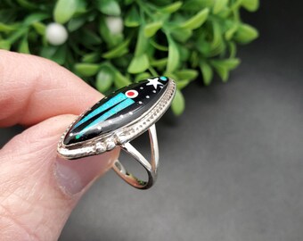 GG-033 | シルバーインレイギャラクシーリング | マイクロインレイ