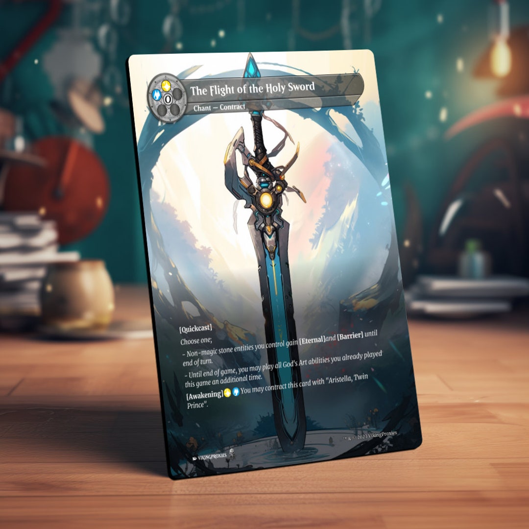 The Flight of the Holy Sword Force of Will Proxy - Etsy