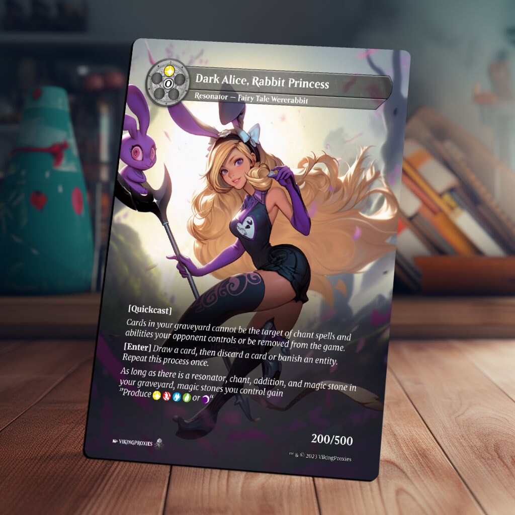 Dark Alice, Rabbit Princess Force of Will Proxy - Etsy