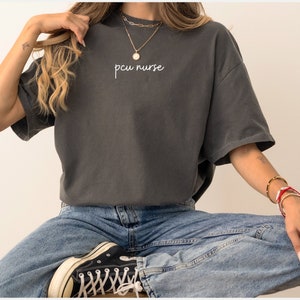 PCU Nurse Gildan T Shirt, Progressive Care Unit Nurse, Nurse Gift Idea, Step Down Unit, Registered Nurse T Shirt, RN Gift