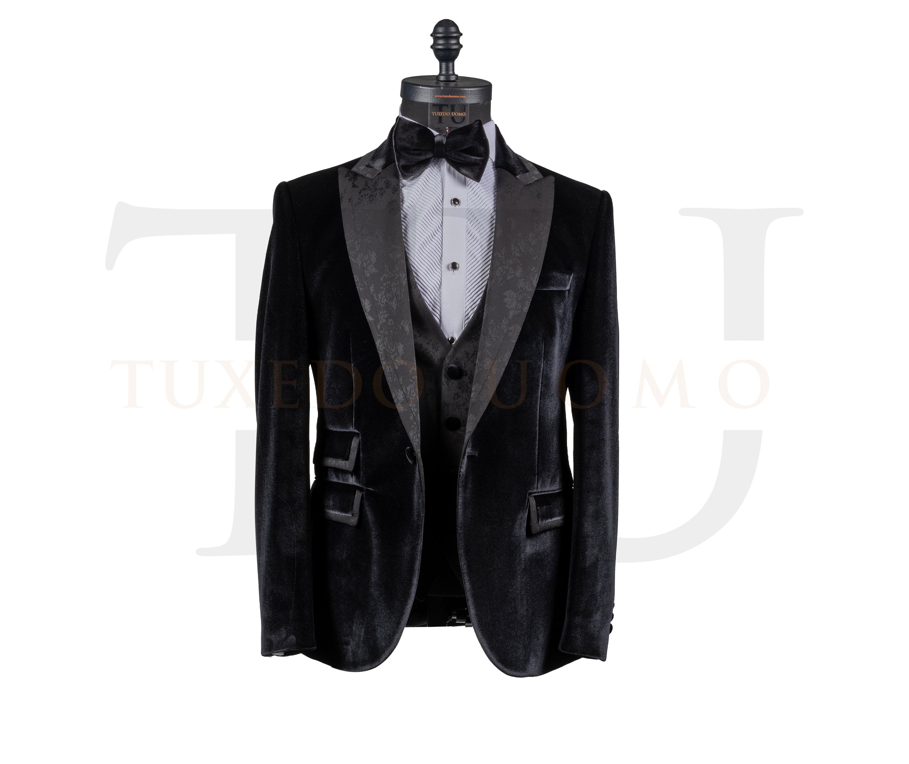 Lexington Cranberry 1-Button Peak Tuxedo (3-Piece Set) by West End main image 1