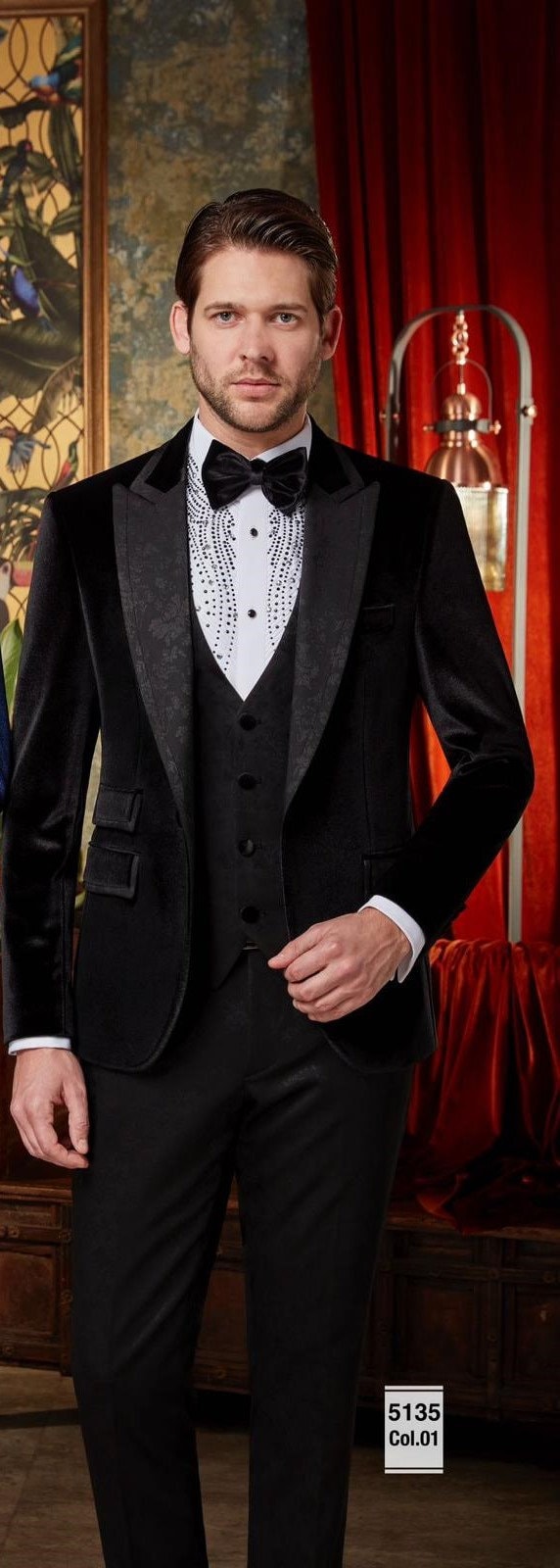 Velvet Blazer Tuxedo - Peak Lapel main image 1