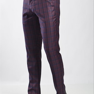 Men&#39;s Fashion Made in Turkey Slim Plaid Pants for Effortless Style and Comfort + 5 different design