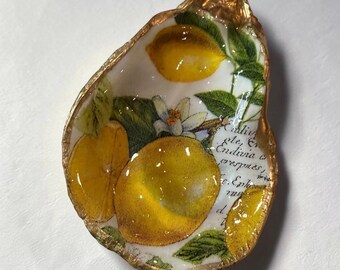 Lemon Drop Oyster Trinket Dish