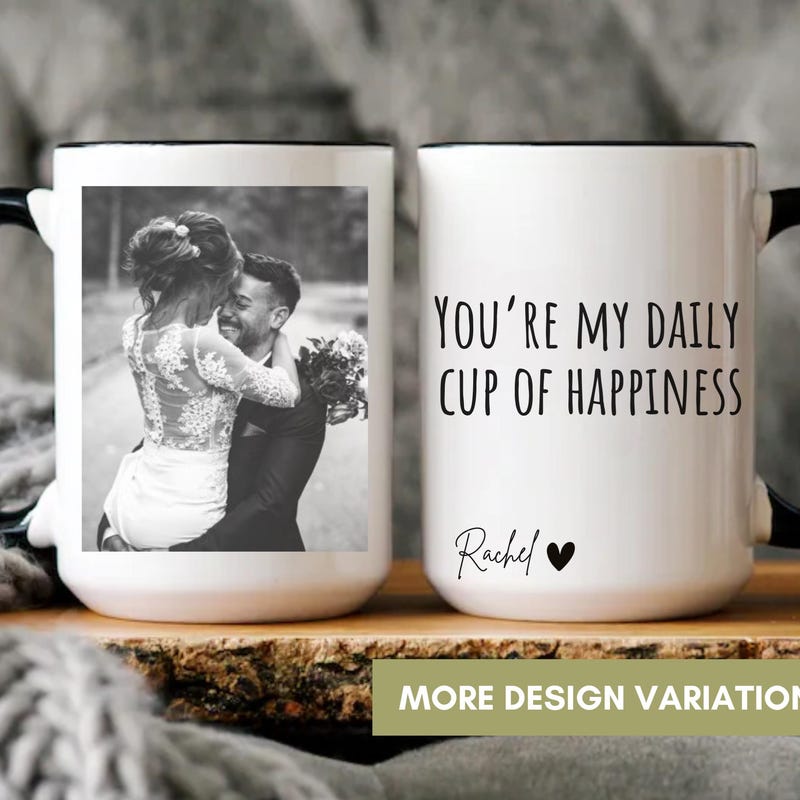 Personalized Custom 2 Photo Coffee Mug