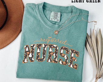 Registered Nurse Halloween Shirt, Comfort Colors® Nurse Tee, Ghost RN Shirt, Nursing Student Halloween Shirt, Registered Nurse Tshirt