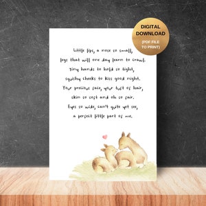 New Baby Printable Poem, A Perfect Part Of Me -DIGITAL DOWNLOAD- New Baby Gift, New Baby Print, Nursery Print, Motherhood Poem, New Parents