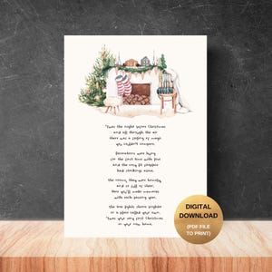 Poema do Primeiro Natal em sua Nova Casa - DOWNLOAD DIGITAL - Presente de Natal, Casa Nova, Presente para Casa Nova, Impressão para Casa Nova, Mudança de Casa