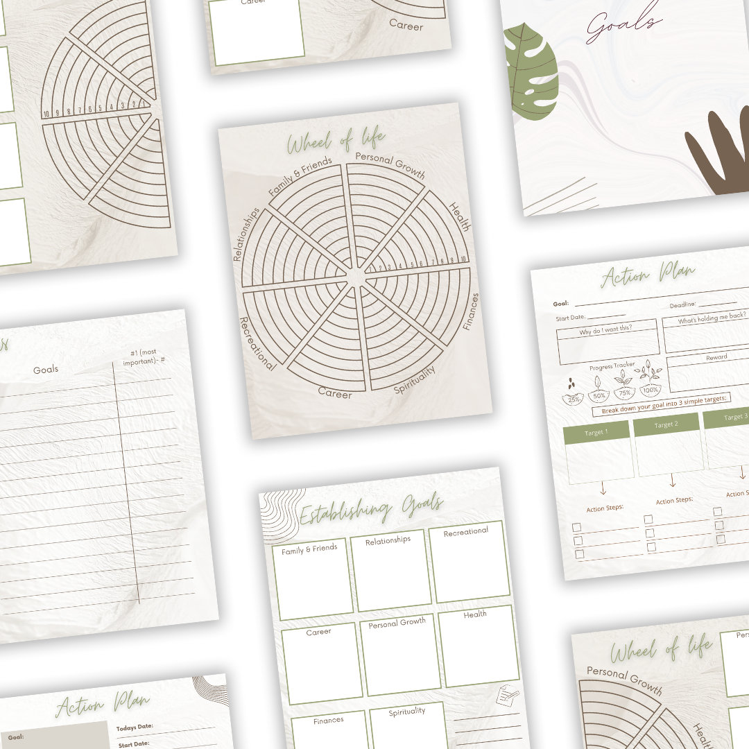 Wheel of Life Worksheet/ PDF File Perfect for Printing, Goodnotes ...