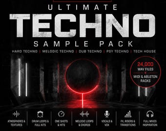 Ultimate Techno Sample Pack – 24,000 Sounds, MIDI, Ableton Racks | 44 GB