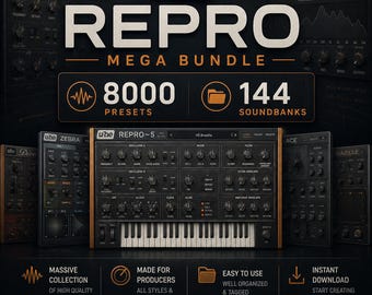u-he Repro Mega-bundel | 8000 presets, 144 soundbanks