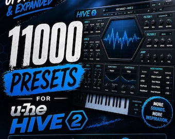 11000 Hive 2 presets + 5000 wavetables | Nul duplicaten