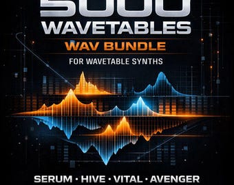 5000 Wavetables-bundel voor serum, bijenkorf, vitale en pigmenten – WAV Wavetable-pakket