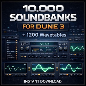 Dune 3 用 10,000 プリセット + 1,200 ウェーブテーブル