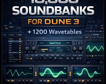 10.000 presets voor Dune 3 + 1200 wavetables
