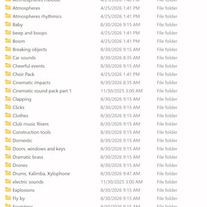 Cinematic Sound Effects Pack – 14,000 SFX for Video, Film & YouTube (44GB Library, 30 Packs) image 8