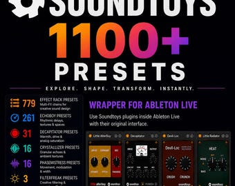 Soundtoys-bundel: 1100 presets + Ableton Live Wrapper