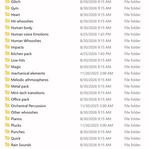 Cinematic Sound Effects Pack – 14,000 SFX for Video, Film & YouTube (44GB Library, 30 Packs) image 9