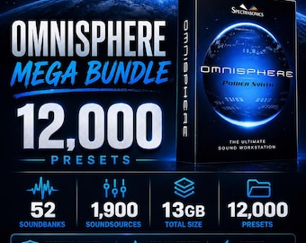 Omnisphere megabundel | 12000 voorinstellingen | 52 Geluidsbanken | 1900 Geluidsbronnen | 13 GB