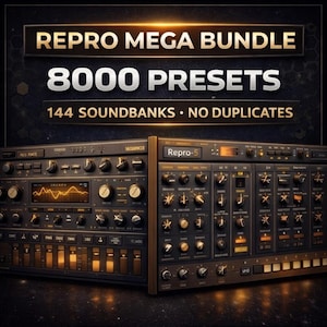u-he Repro Mega Bundle | 8000 Presets, 72 Sequencer Patterns (EDM, House, Techno, 80s, Synthwave, Ambient)