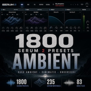 1800 Ambient | Cinematic Serum Presets + Wavetables & Noises image 1
