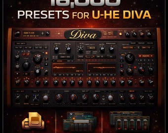 Paquete de 16 000 preajustes DIVA con 1600 archivos MIDI, 7 máscaras y 26 archivos de melodías (sin duplicados)
