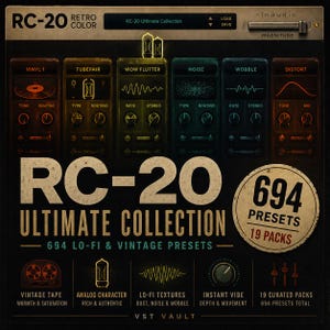 RC-20 Presets Collection: 19 Packs, 694 Patches | For Vintage | Lo-Fi | Hip-Hop | Ambient Beats
