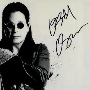 Signed ozzy osbourne memorabilia - Etsy 日本