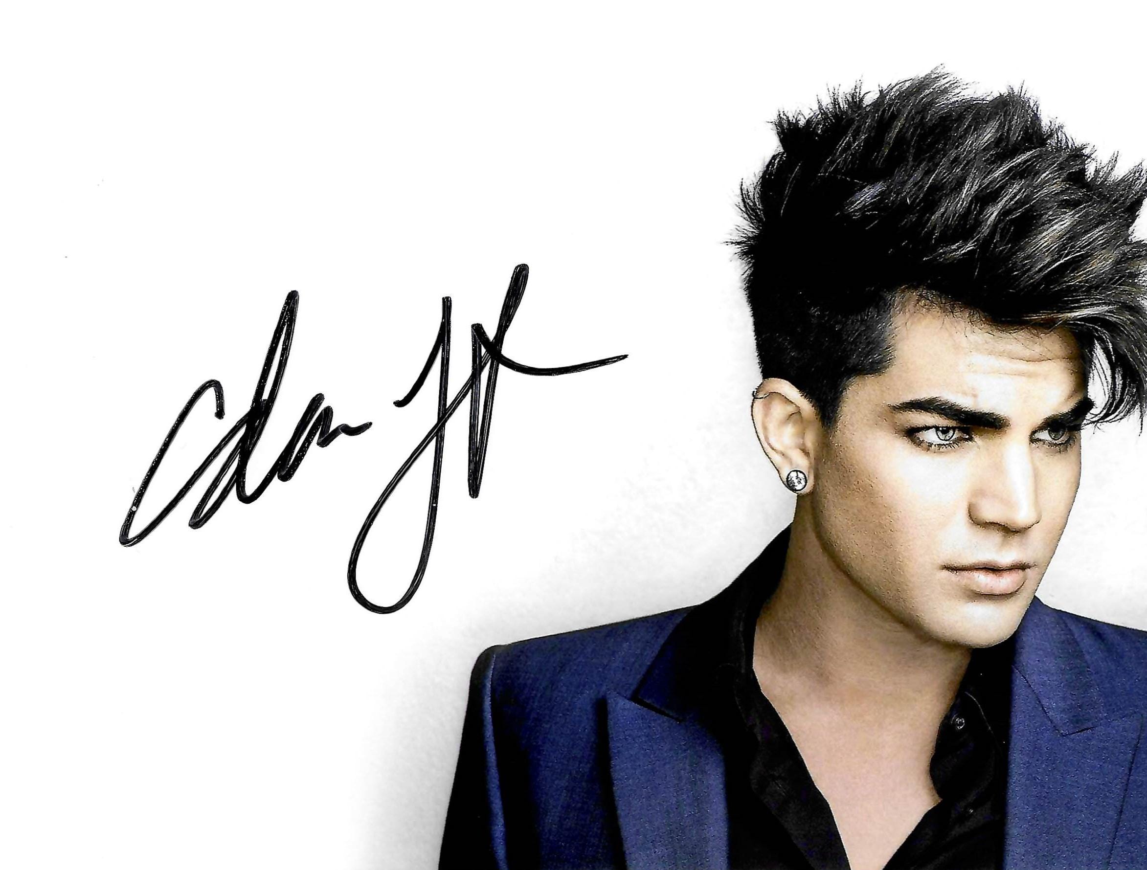 adam lambert 直筆サイン付きフォト　本物 adam lambert 直筆サイン付きフォト 本物 【公式通販】
