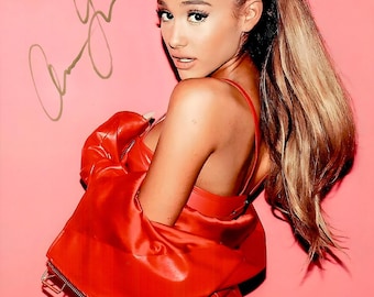 アリアナ・グランデ - 直筆サイン入り写真（COA付き） - Etsy 日本