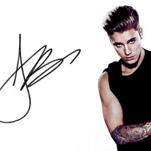 Justin Bieber Signed - Etsy