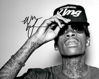 Wiz Khalifa Hand Signed 8x10 Photo With COA - Etsy