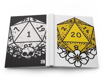 DnD D&D Dungeon and Dragon, D20, Pathfinder, TTRPG, Hardcover Journal, ,unique dnd gift Unique dnd gift