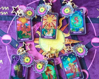 Porte-clés carte de tarot