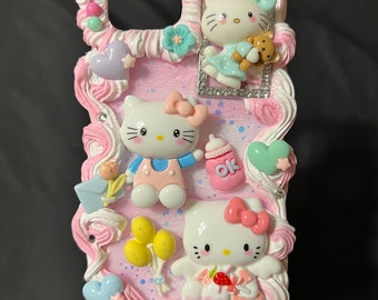 Hello  Kitty Custom Made Phone Case- Decoden