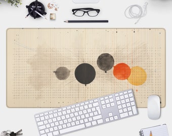 Minimal Aesthetic Large Desk Mat – Designer Mouse Pad for Office & Gaming